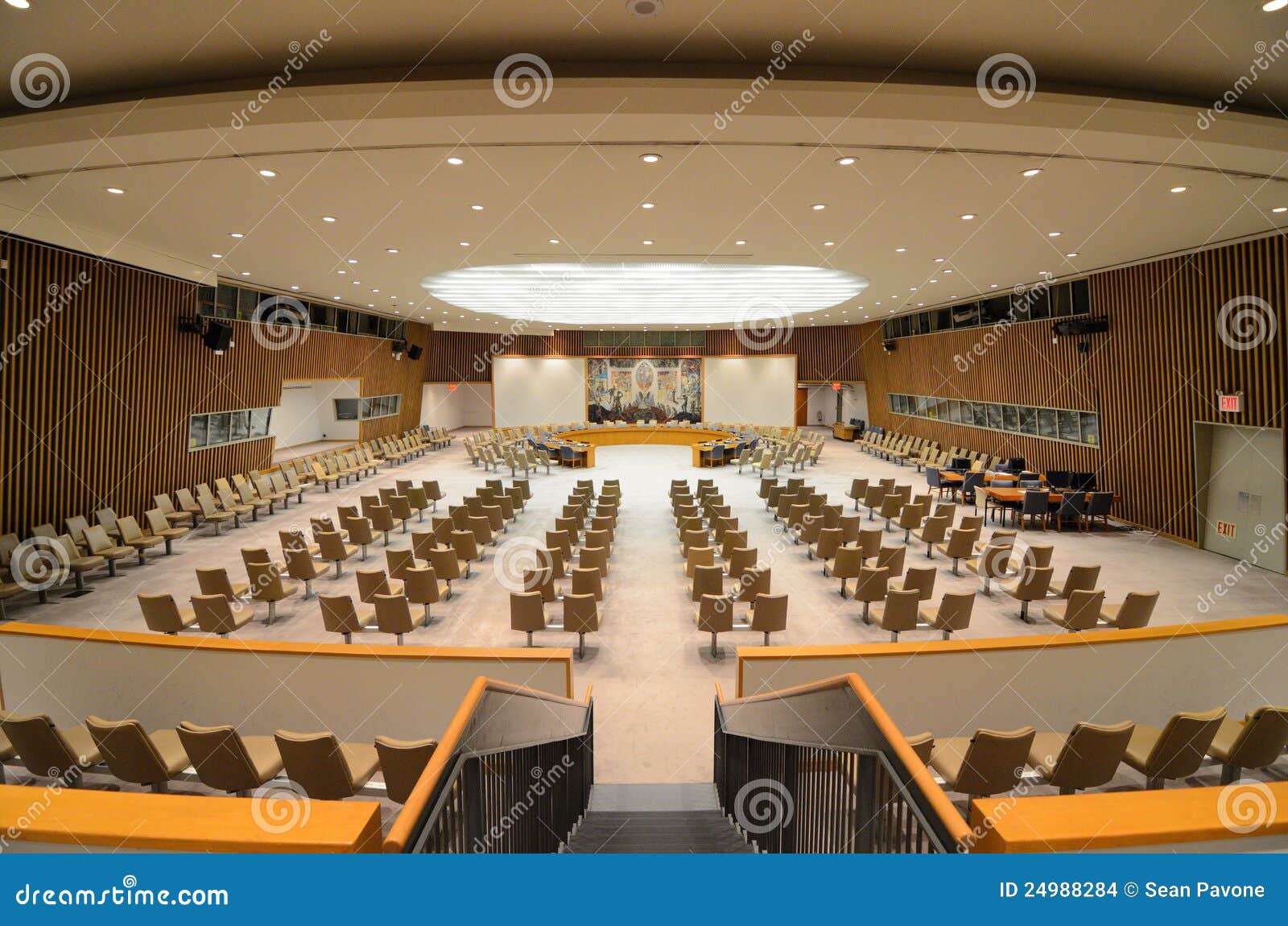 United Nations Security Council Chamber Editorial Stock Image Image