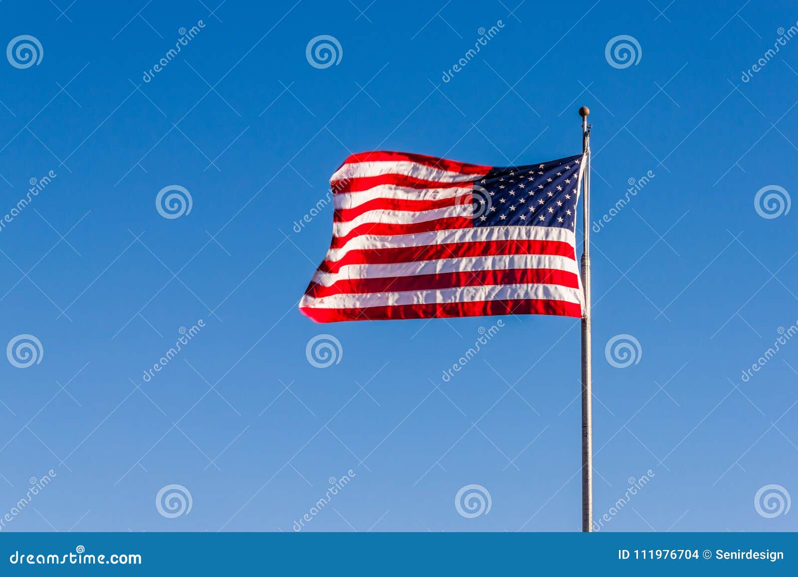 United State Of America Waving Flag Stock Photo Image Of Clear