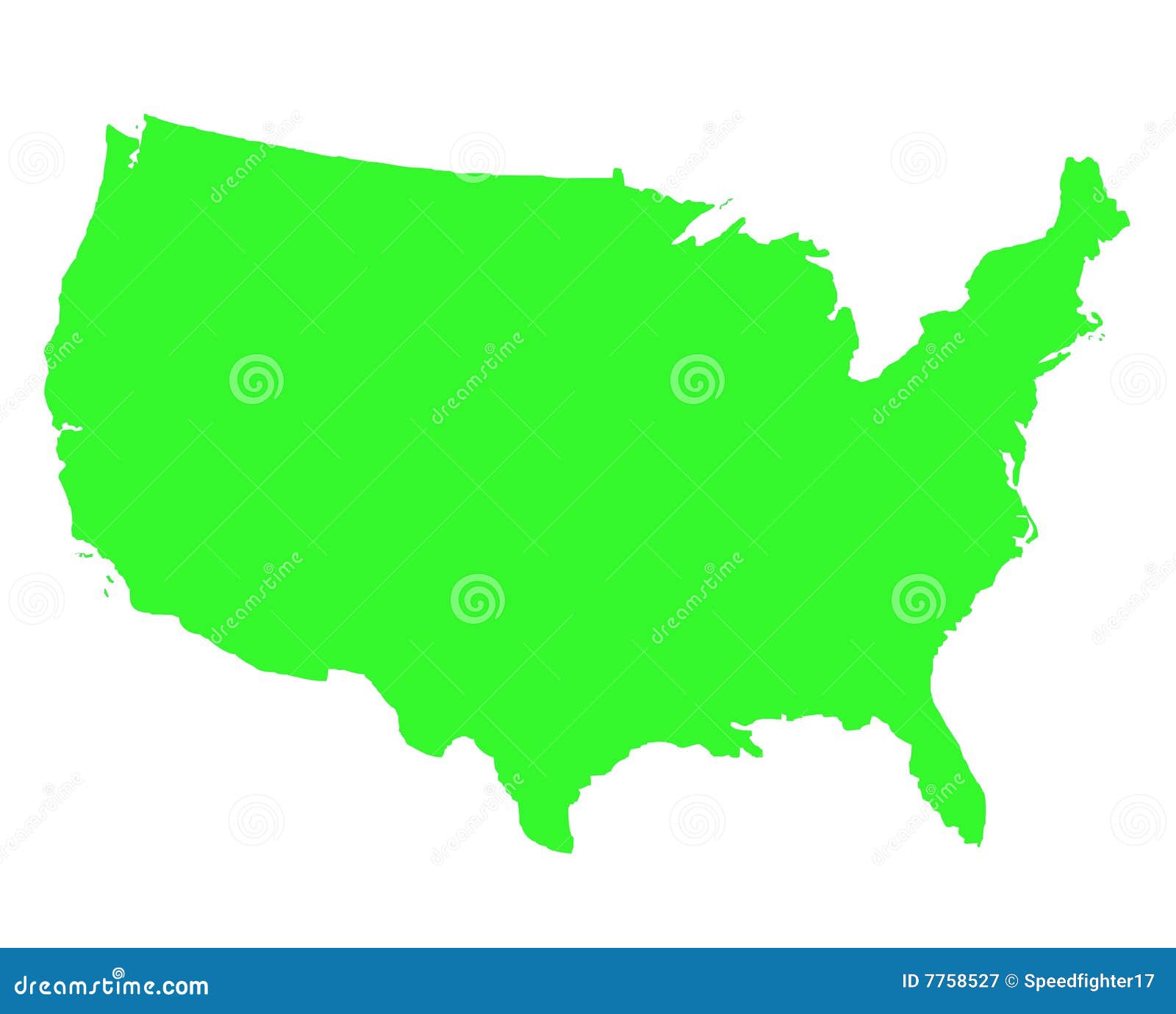 united states america outline map 7758527