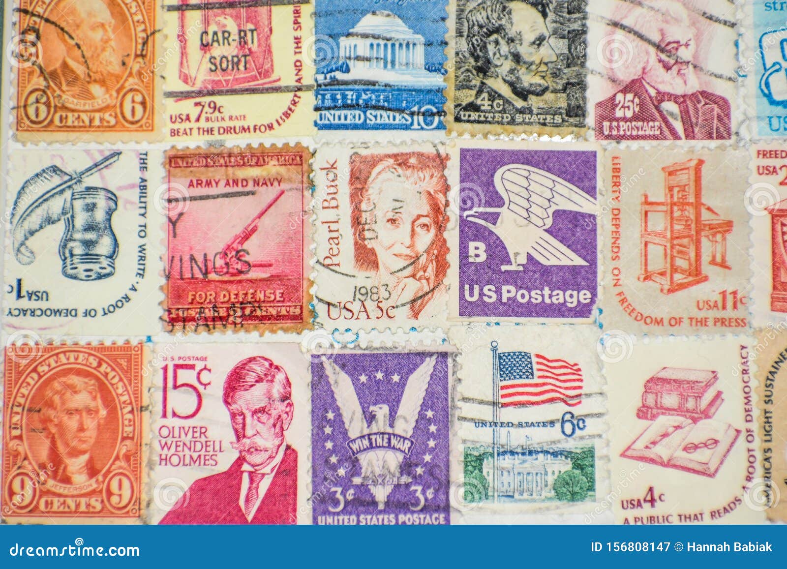 United States of America Postage Stamp Collection Background Editorial  Photography - Image of dwight, freedom: 156808147