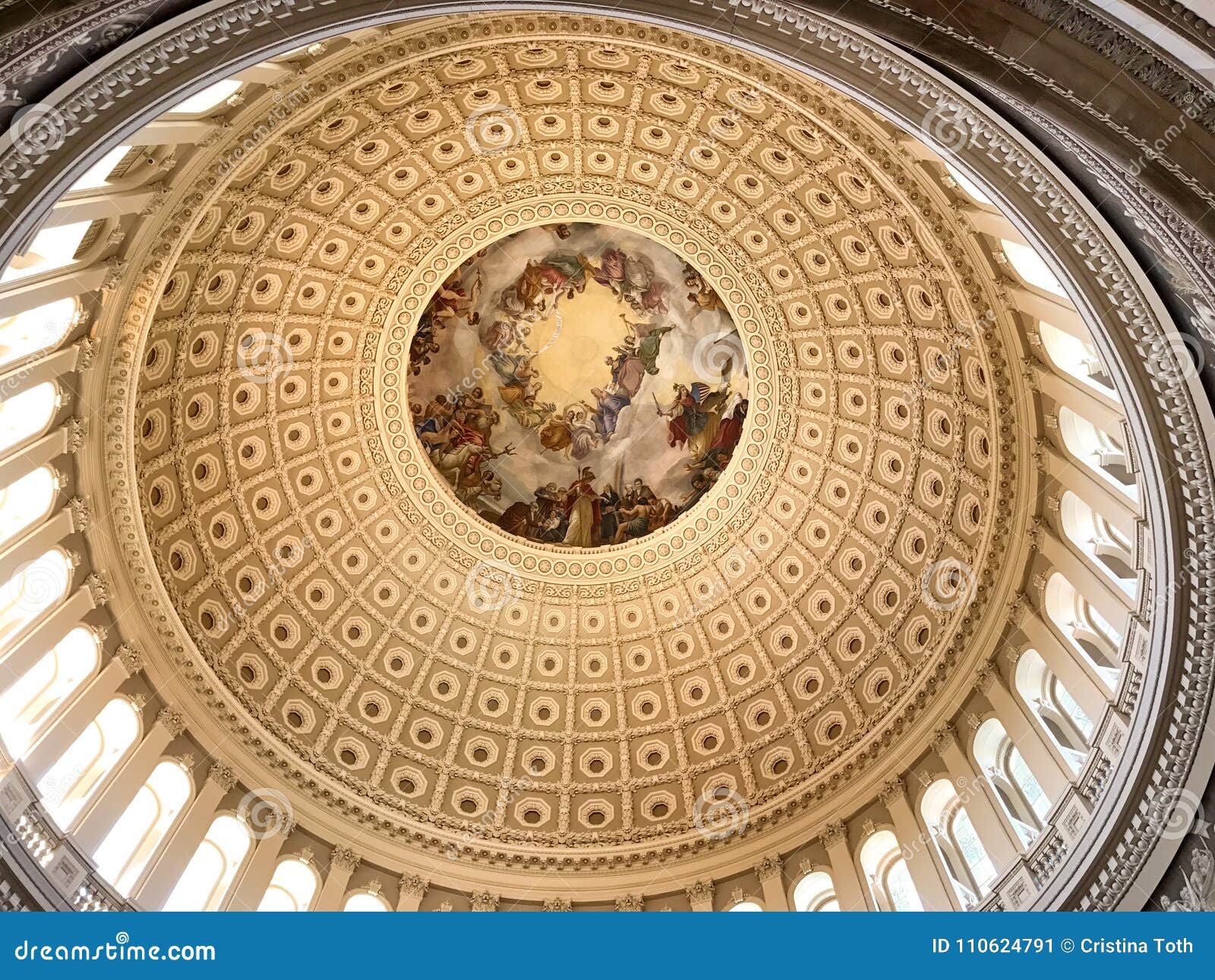 United States Capitol, Rotunda the Apotheosis of Washington Stock