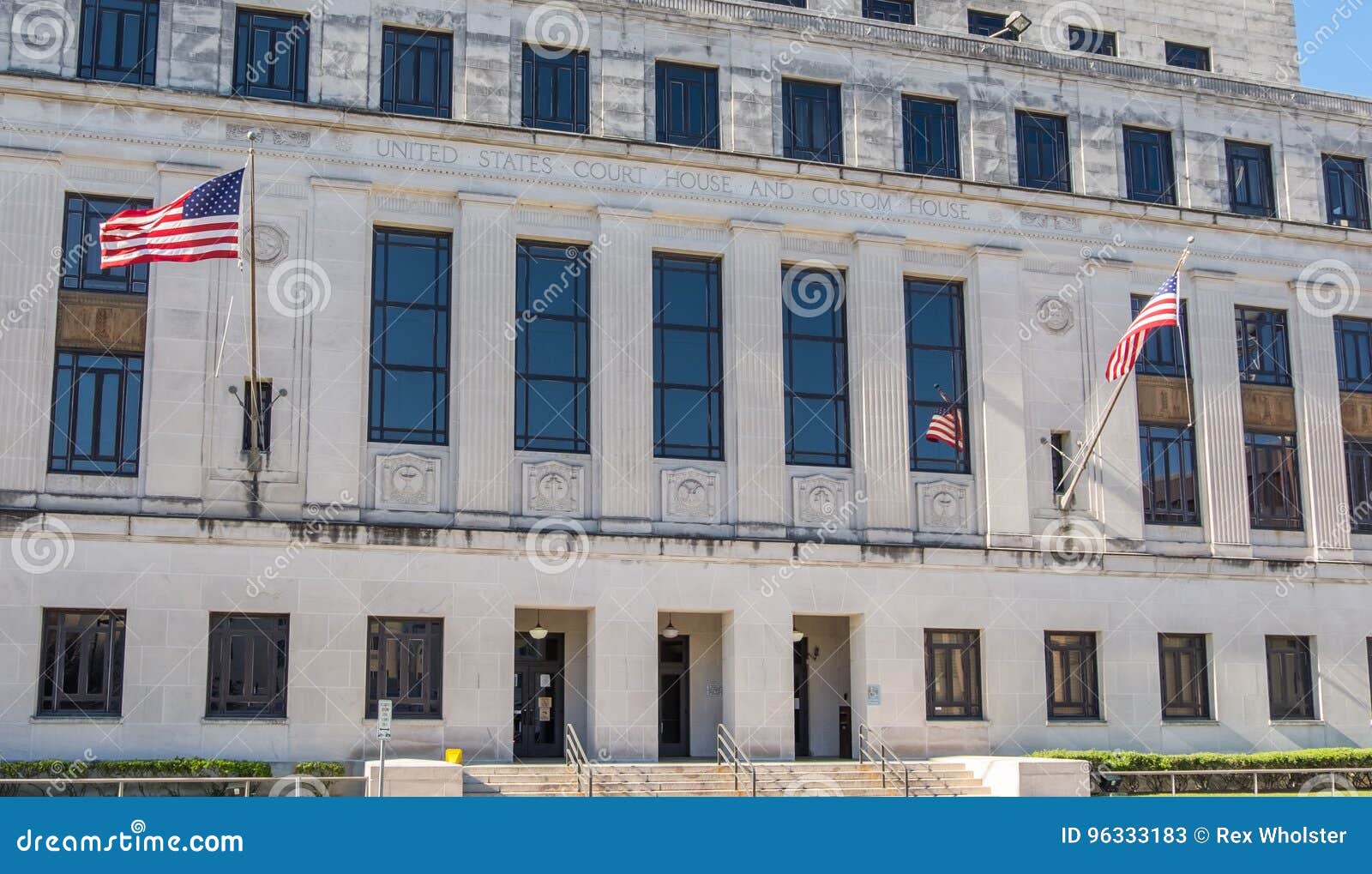 United States District Court in Mobile Alabama Stock Image - Image of
