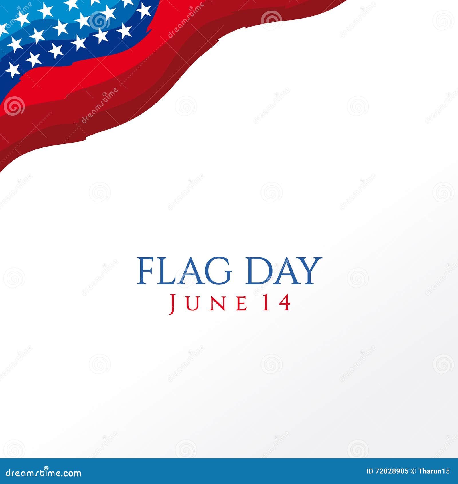 United States Flag Day stock illustration. Illustration of ribbon