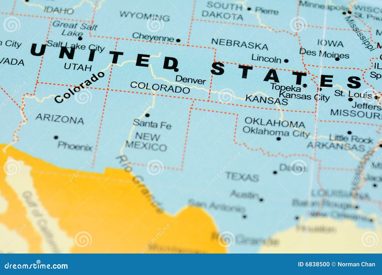 united states on map