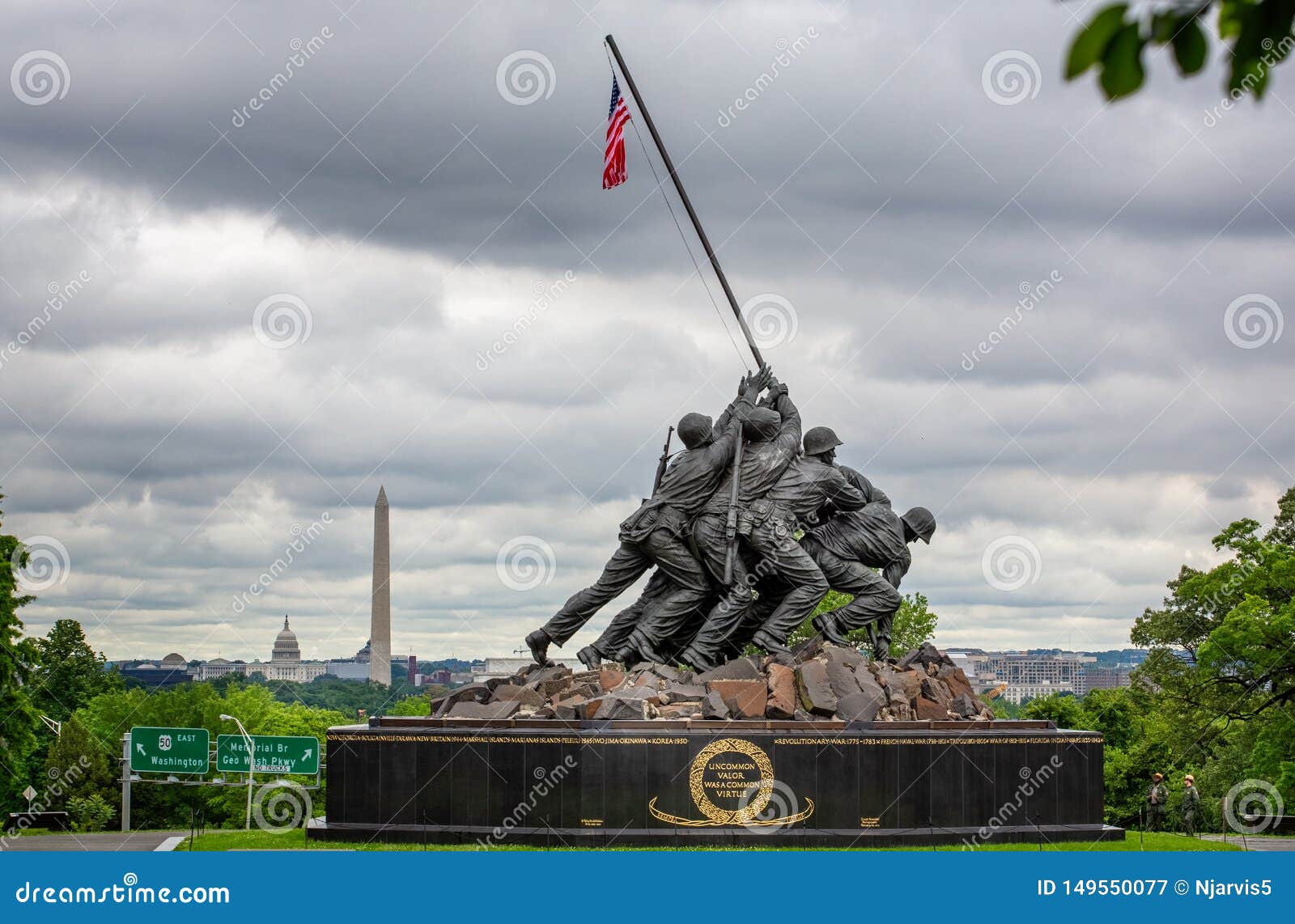United States Marine Corps War Memorial Arlington Virgina