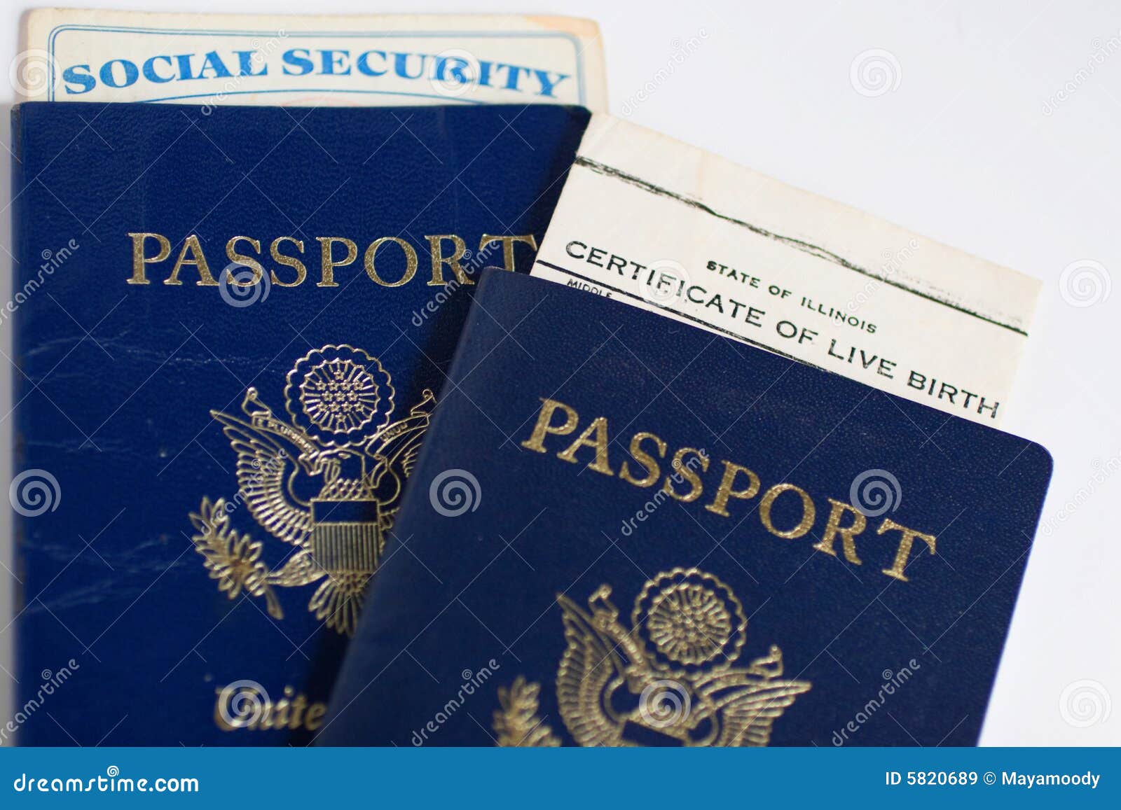 United States Passport and Travel Documents Stock Image Image of