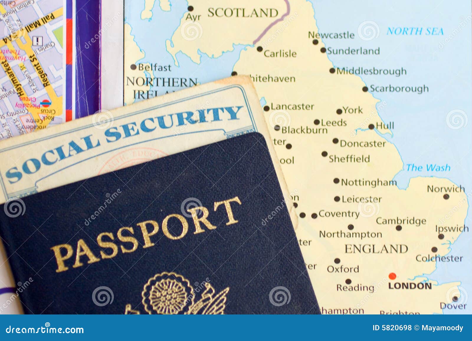 United States Passport and Travel Documents Stock Photo - Image of