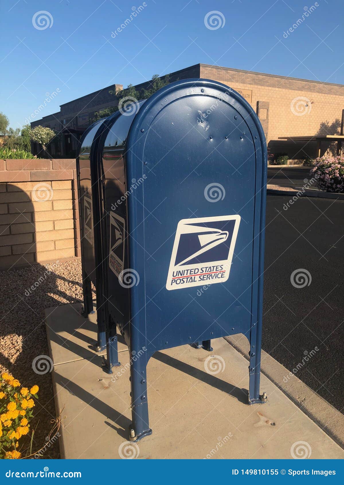 Post office mail box. editorial image. Image of delivery - 149810155