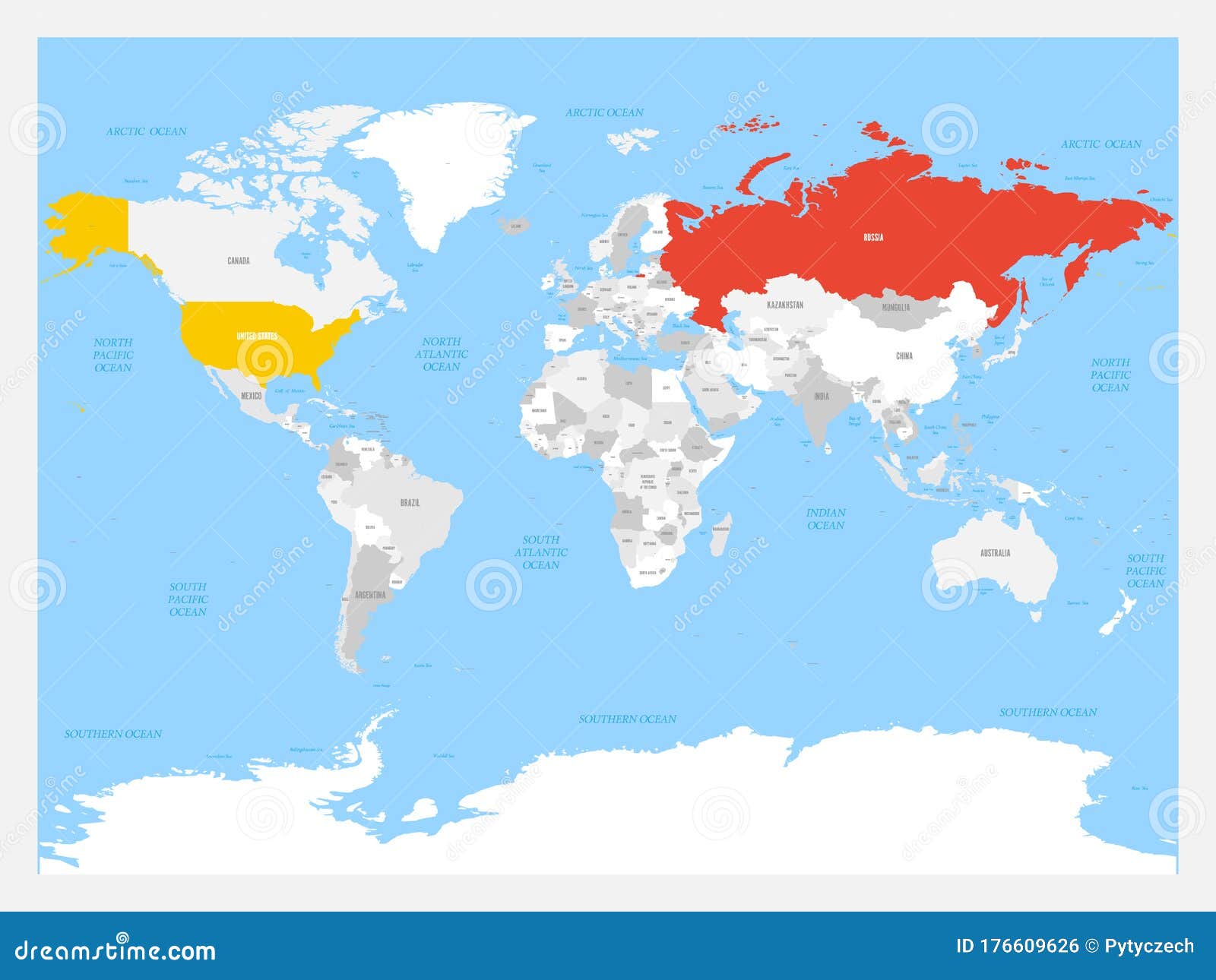 World russia map Where is