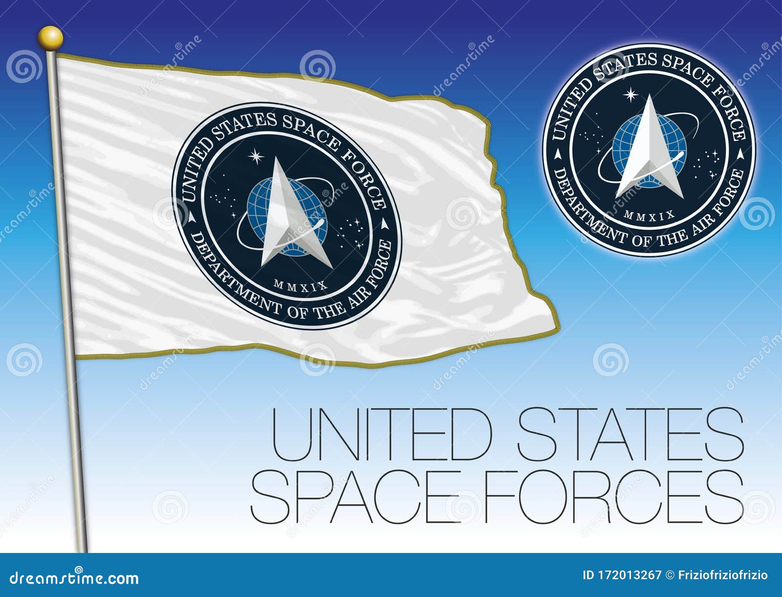 united states space force flag, usa