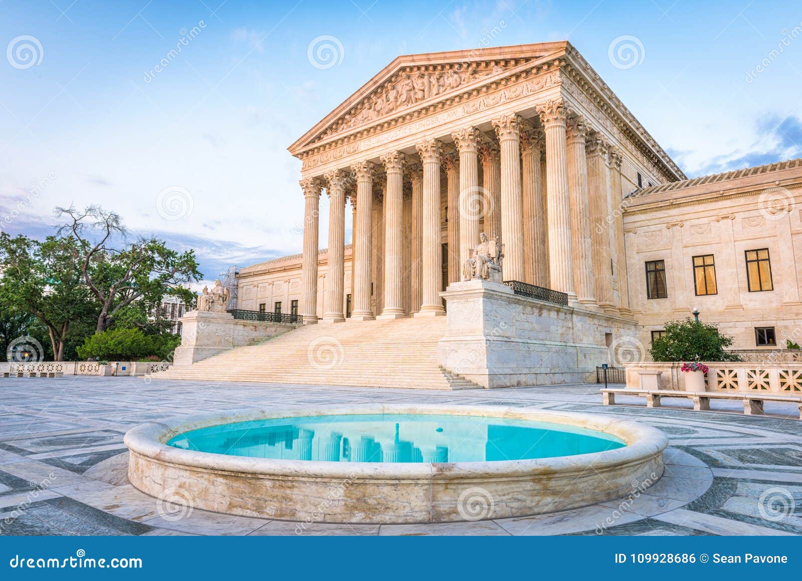 The United States Supreme Court building in Washington DC, United