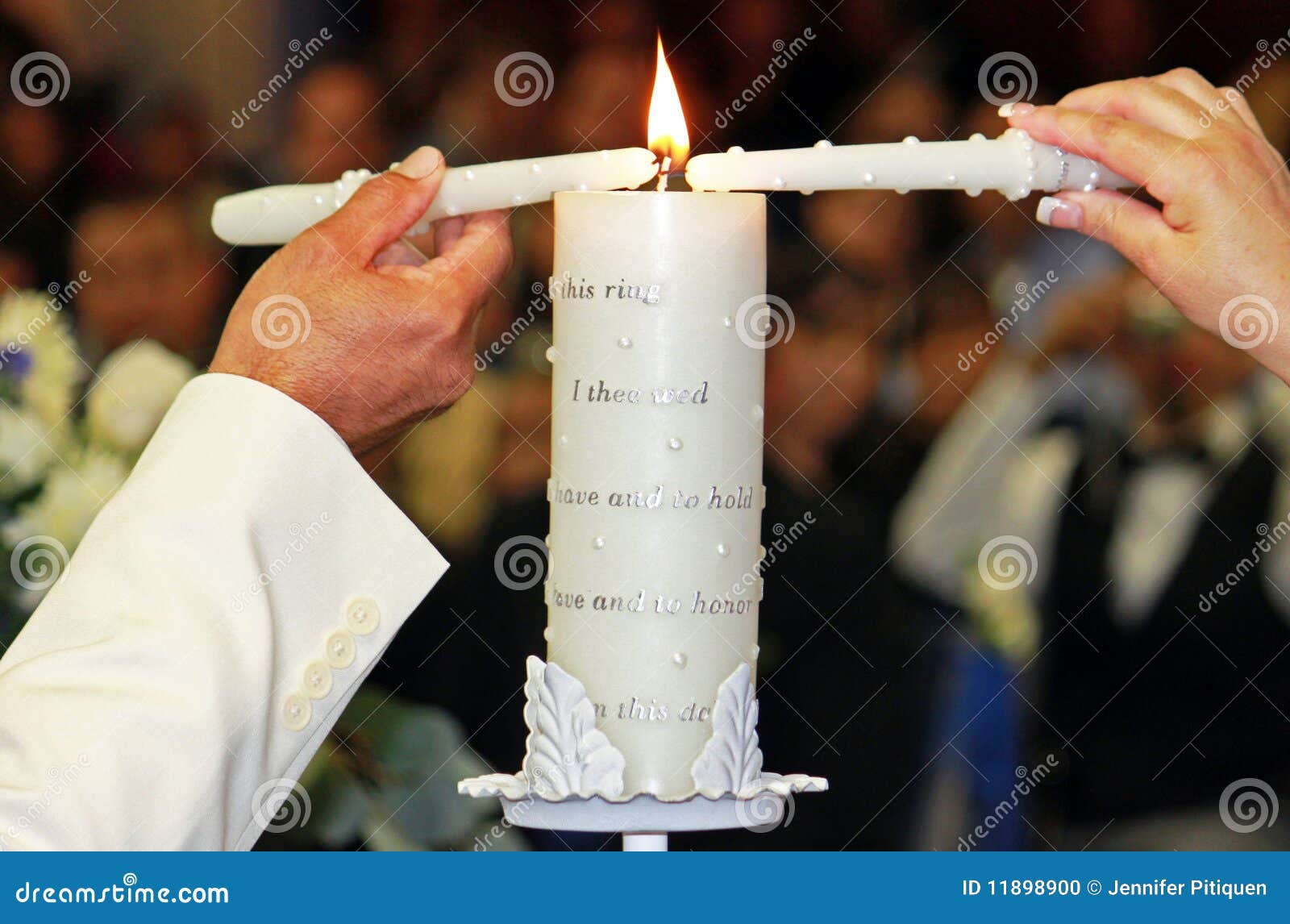 Unity Candle Ceremony Stock Photo Image Of Husband Fire 11898900