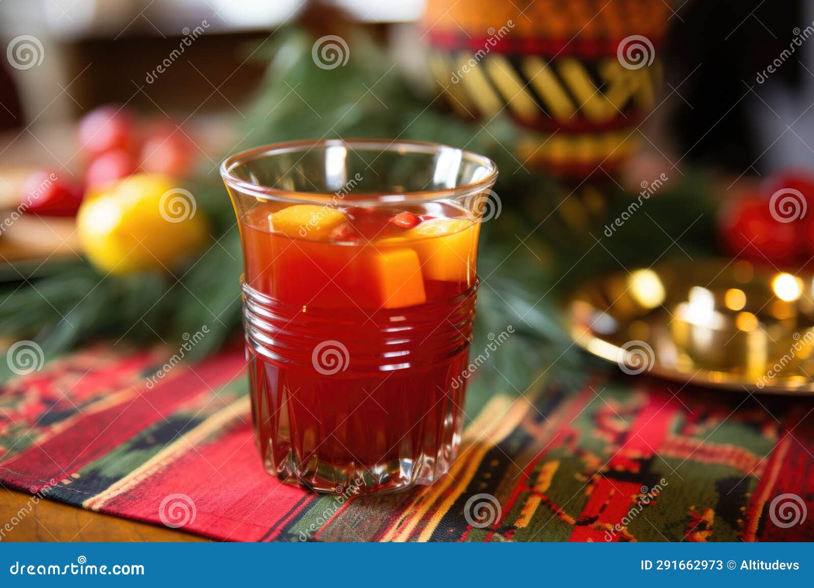 unity cup kikombe cha umoja filled with beverage on a kwanzaa table