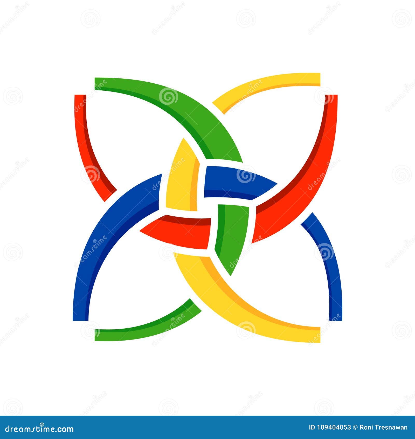 Unity in Harmony Symbol Design Stock Vector Illustration of design