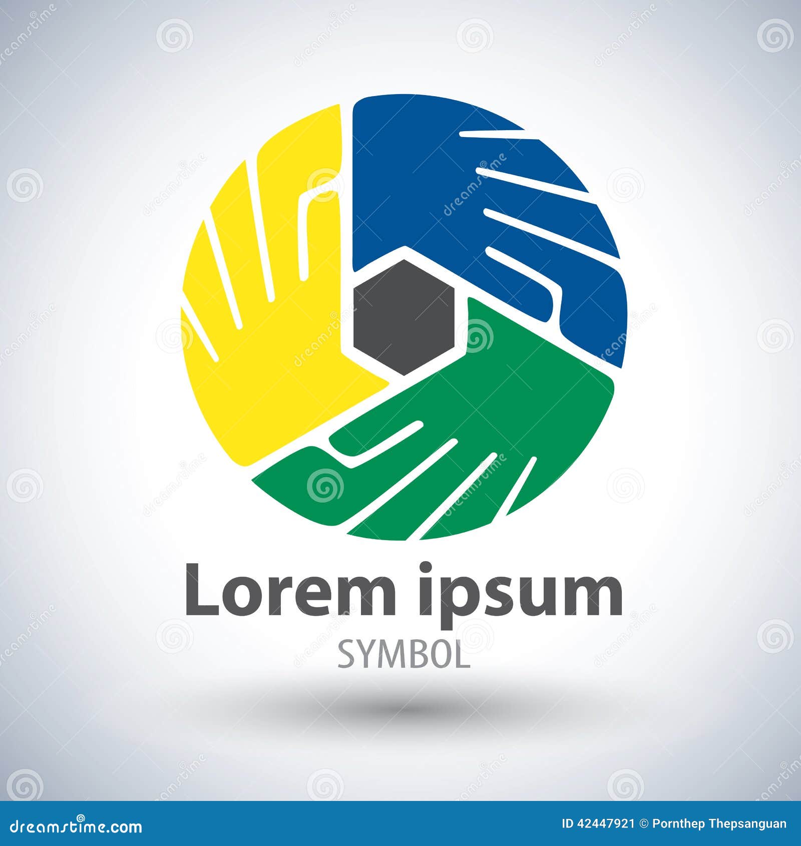 Unity Symbol Symbol Icon Cartoon Vector 42447921