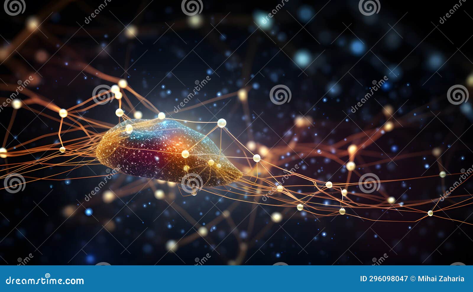 Universal Mind Connections in Neural Network Stock Illustration