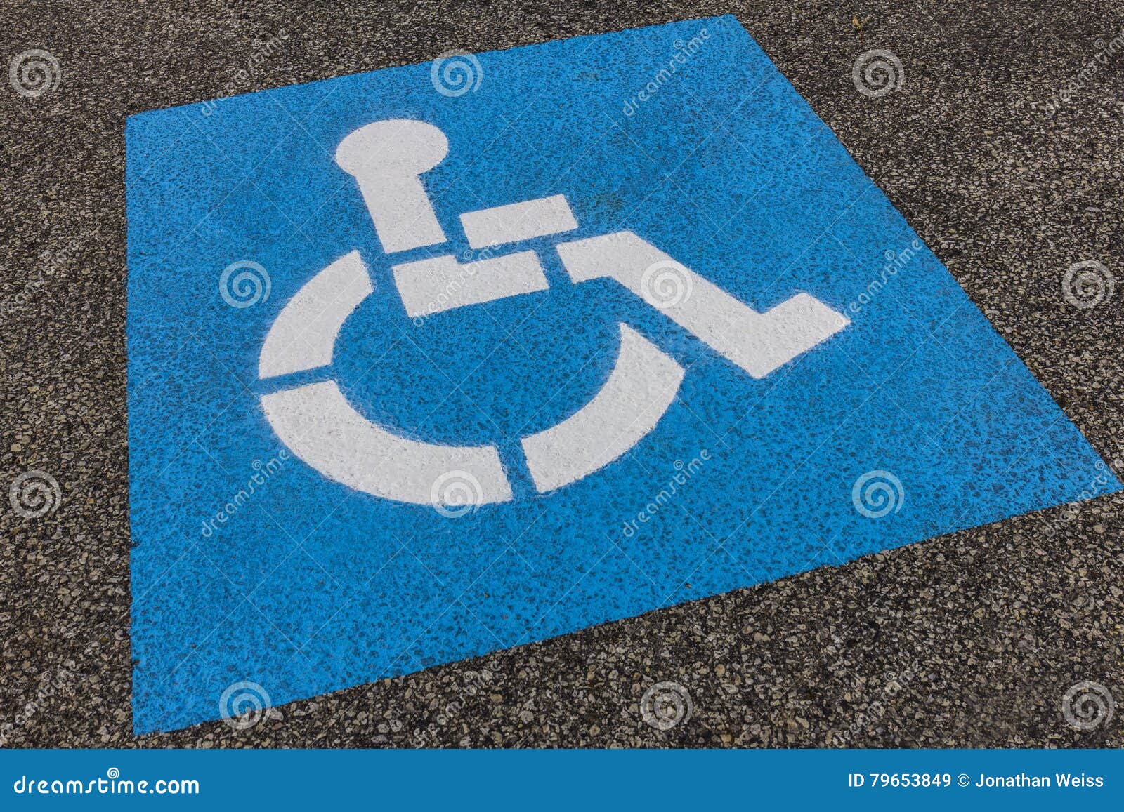 Universal Sign for Handicap Parking Spot I Stock Image Image of