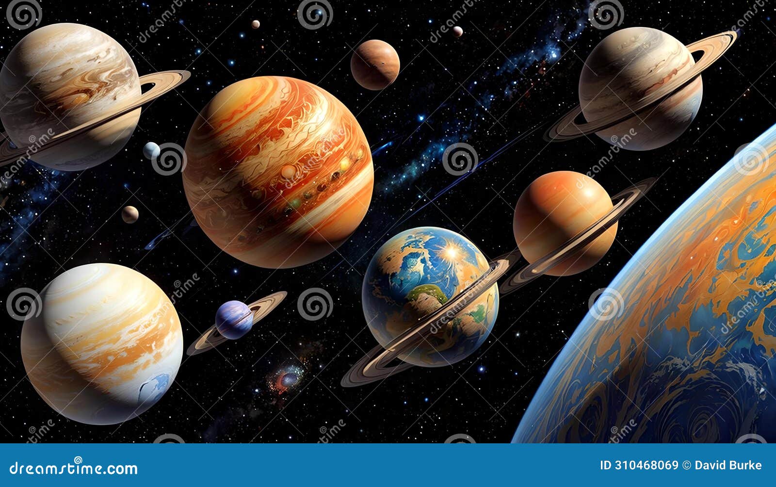 universe space abstract color planet ring rings cosmos light beauty
