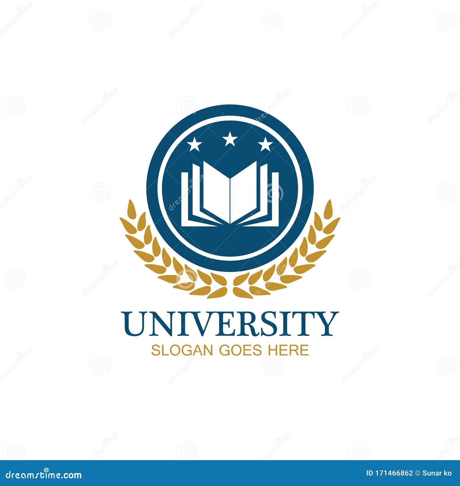 university, academy, school and course logo  template
