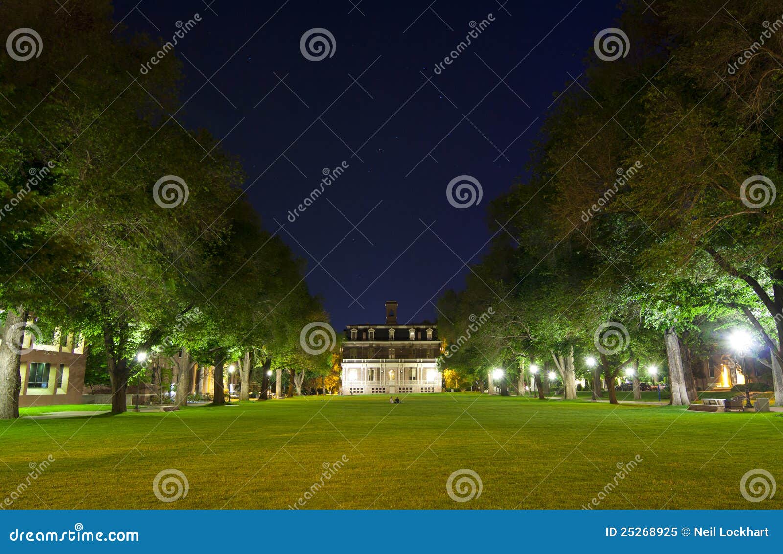 University Campus Quad stock image. Image of dorms, windows 25268925
