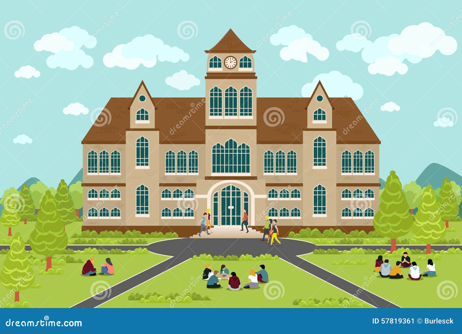 college building clip art