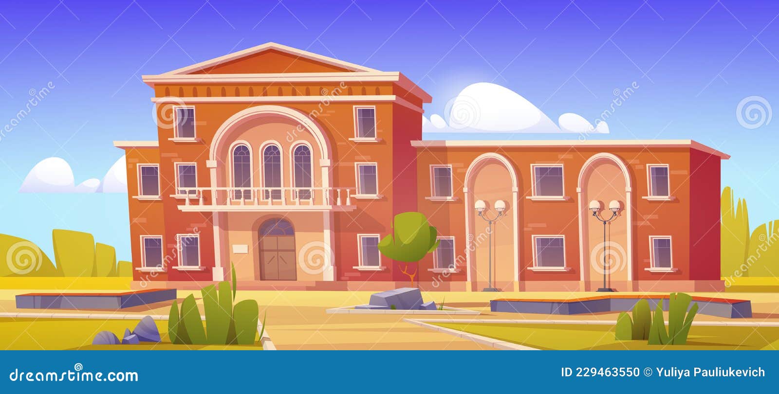 University, College or Public Library Building Stock Vector - Illustration of high, brick: 229463550 University, College or Public Library Building Stock Vector - Illustration of high, brick: 229463550