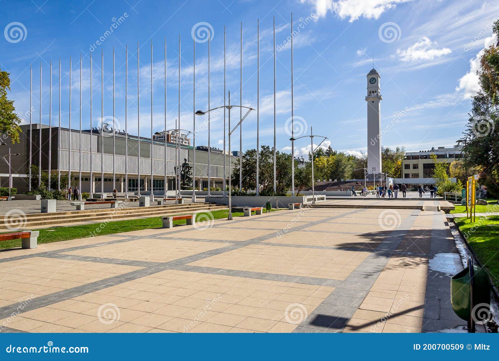 university of concepciÃÂ³n campus during a beautiful and peaceful sunday afternoon.