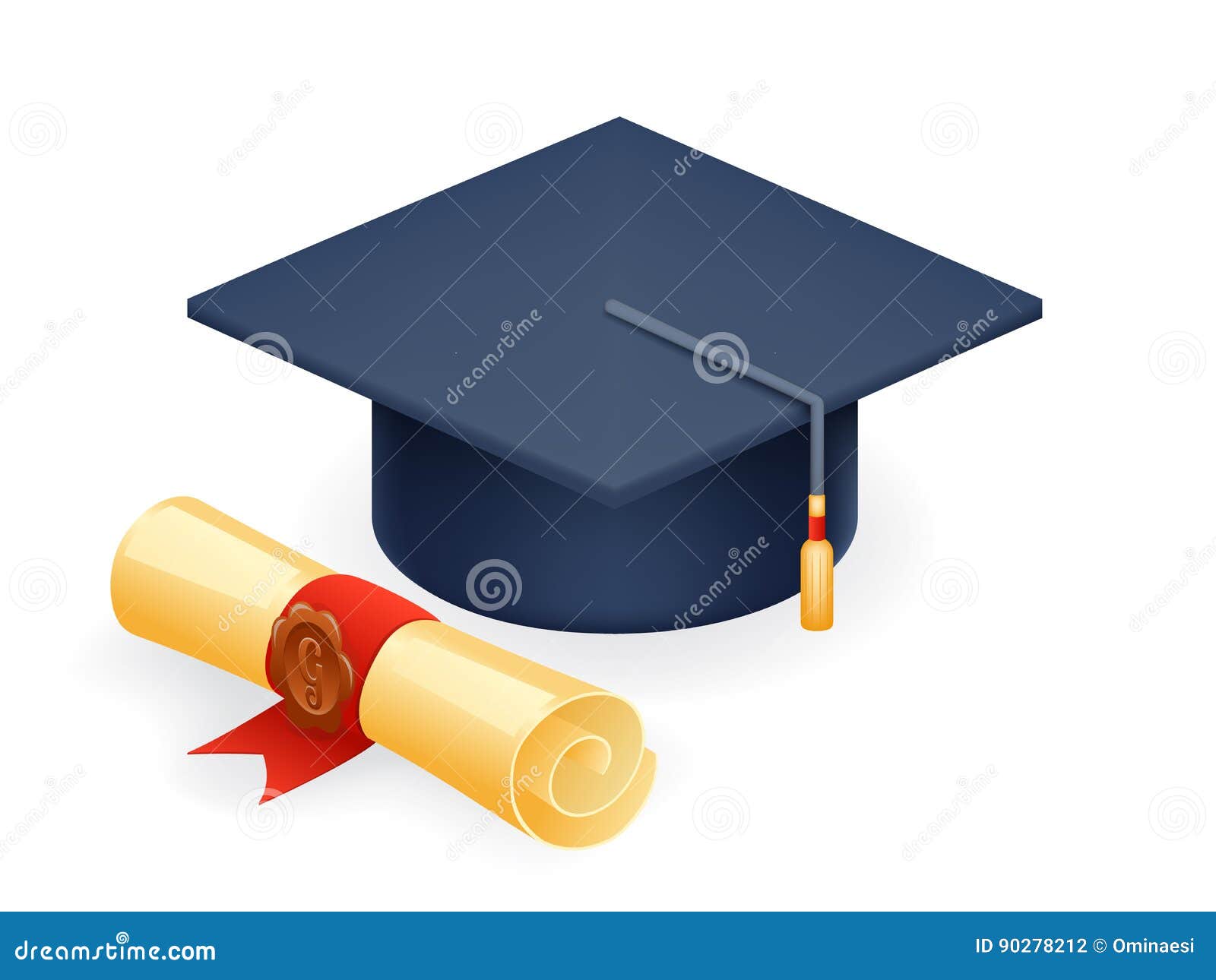 University Graduation Cap with Scroll Icon Student Education Symbol ...