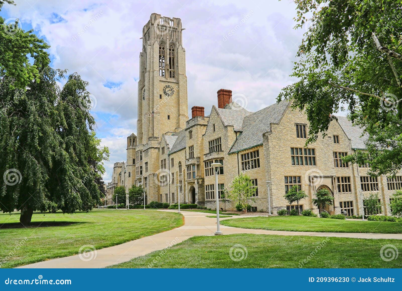 University Hall University of Toledo 1611 Stock Photo Image of house