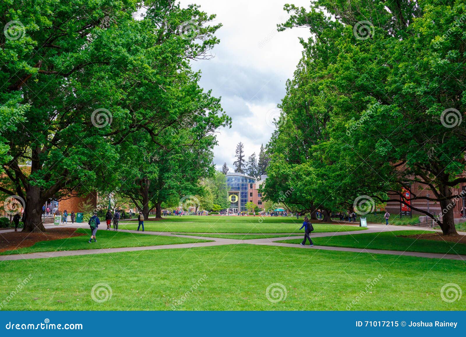 University of Oregon Campus in Spring Editorial Image Image of