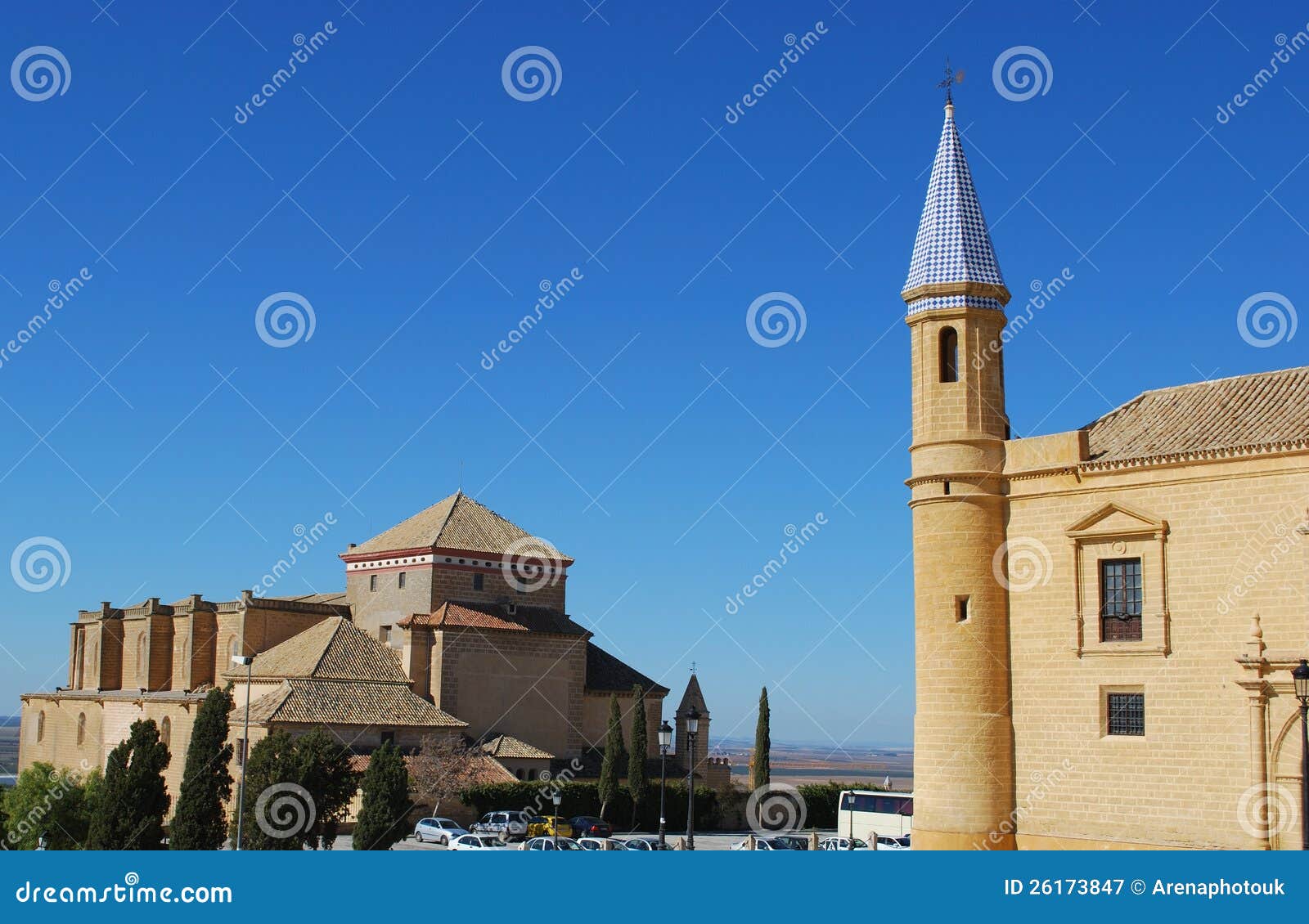 university and santa maria church, osuna, spain.