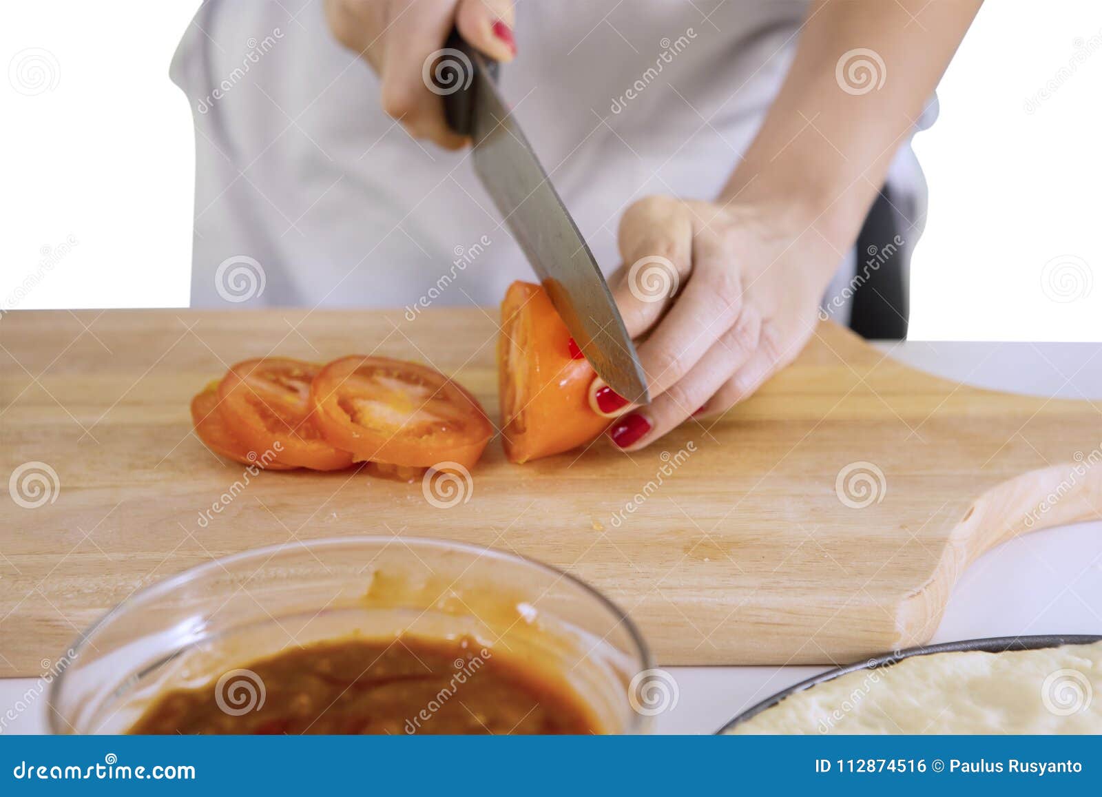 Unknown Chef Is Cooking Pizza In The Kitchen Stock Photo Image Of Concept Isolated 112874516