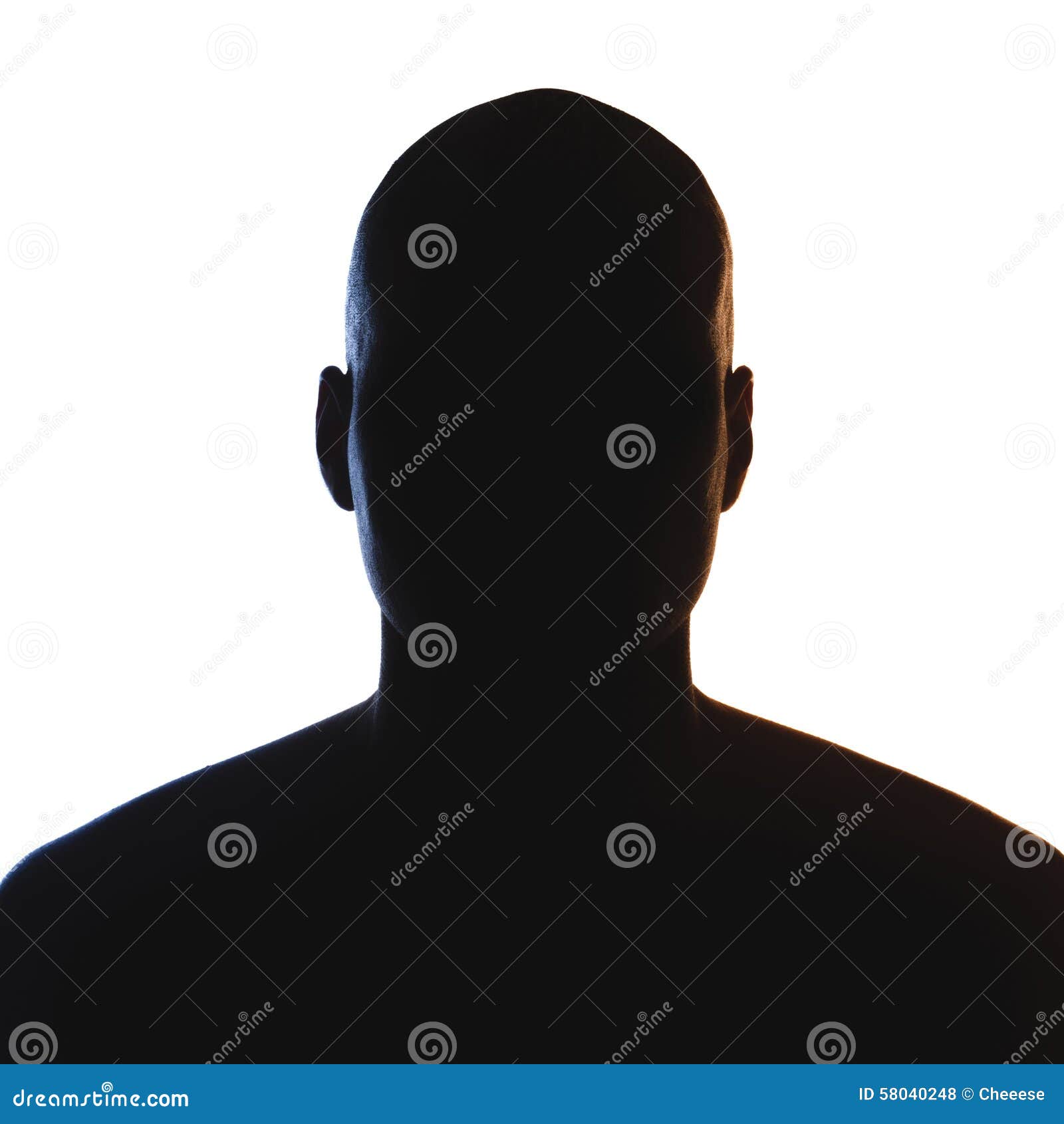 unknown male person silhouette