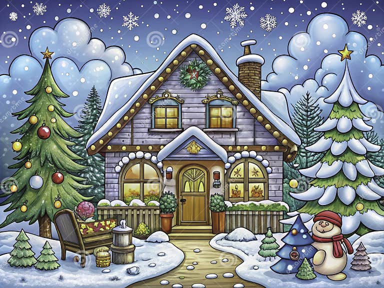 Unleash Your Inner Artist with this Enchanting Christmas Coloring Page