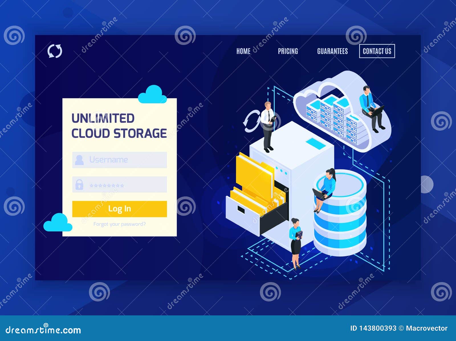 Unlimited Cloud Storage Website Stock Vector Illustration Of Access Design Unlimited Cloud Storage Website Stock Vector Illustration Of Access Design