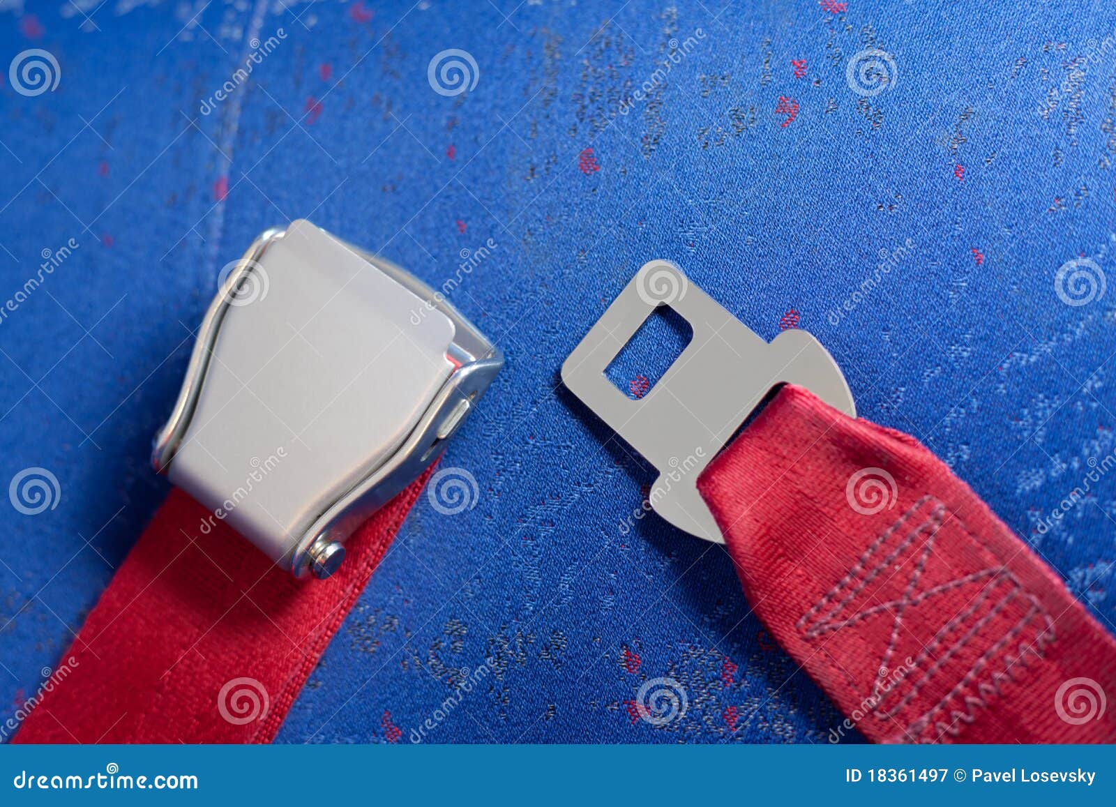 Unlocked Seat Belt Lays on the Chair. Stock Image Image of journey