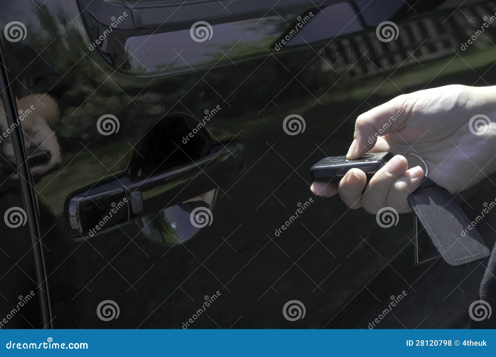 Unlocking a Car with Keyfob Stock Photo Image of control, open 28120798