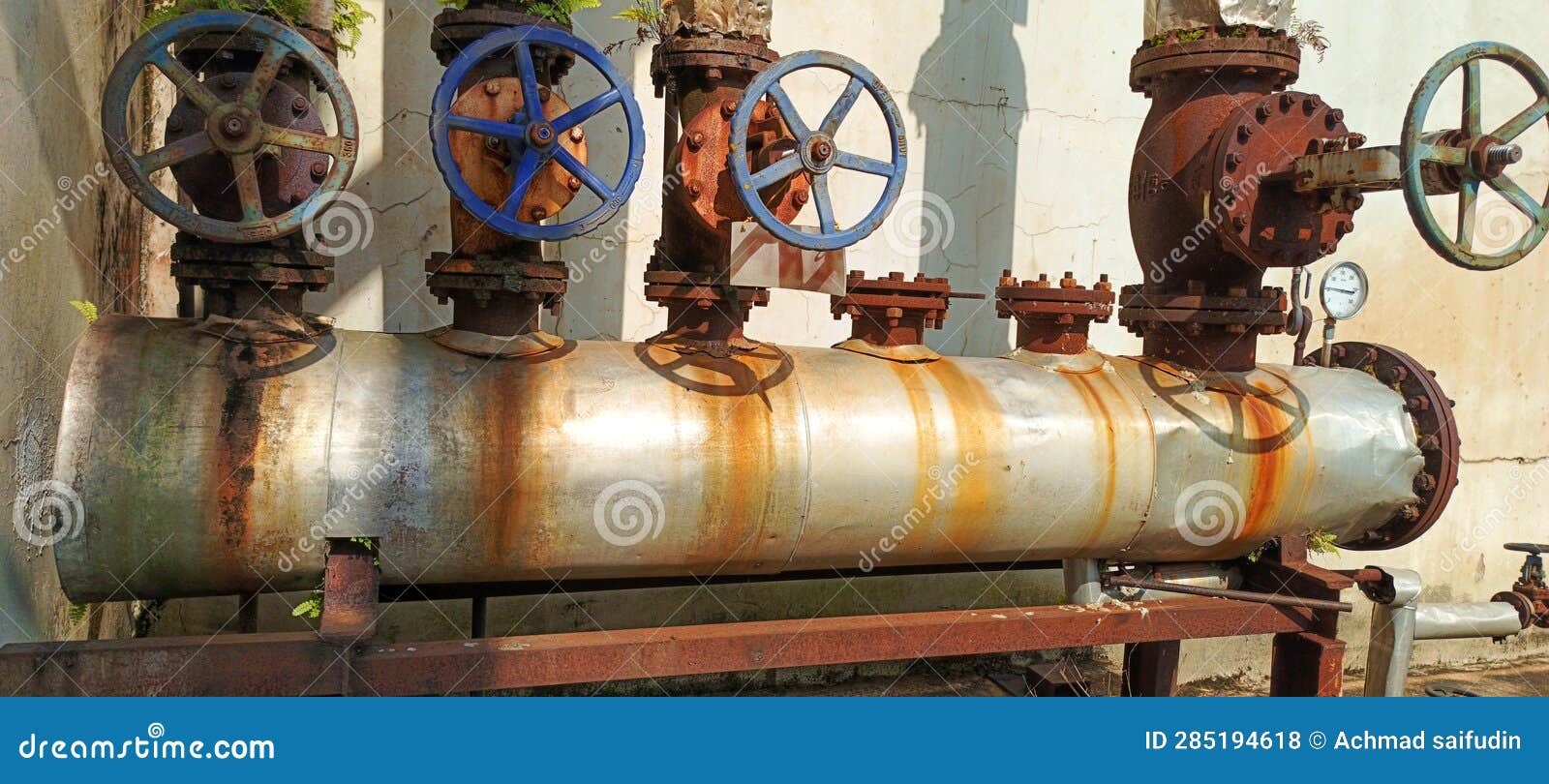 Unmaintained Steam Headers Can Be Dangerous Stock Photo Image of