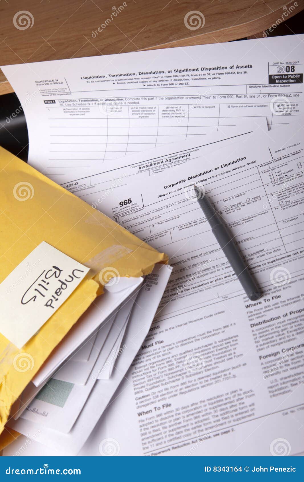 Unpaid Bills Stock Images Image: 8343164 Unpaid Bills Stock Images Image: 8343164