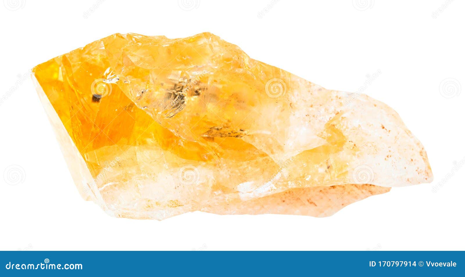 Unpolished Citrine Yellow Quartz Rock Isolated Stock Photo Image Of Lemon Gemstone