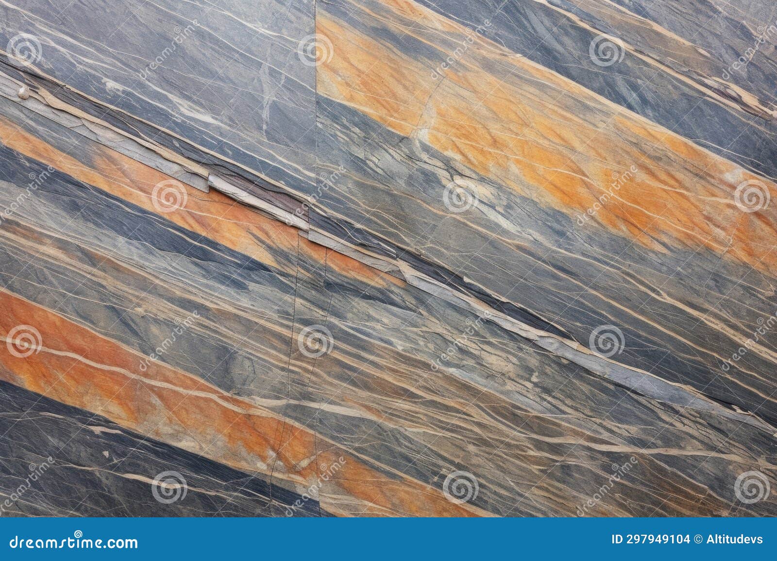 Unpolished Slate with Heavy Grain and Unique Patterns Stock Photo