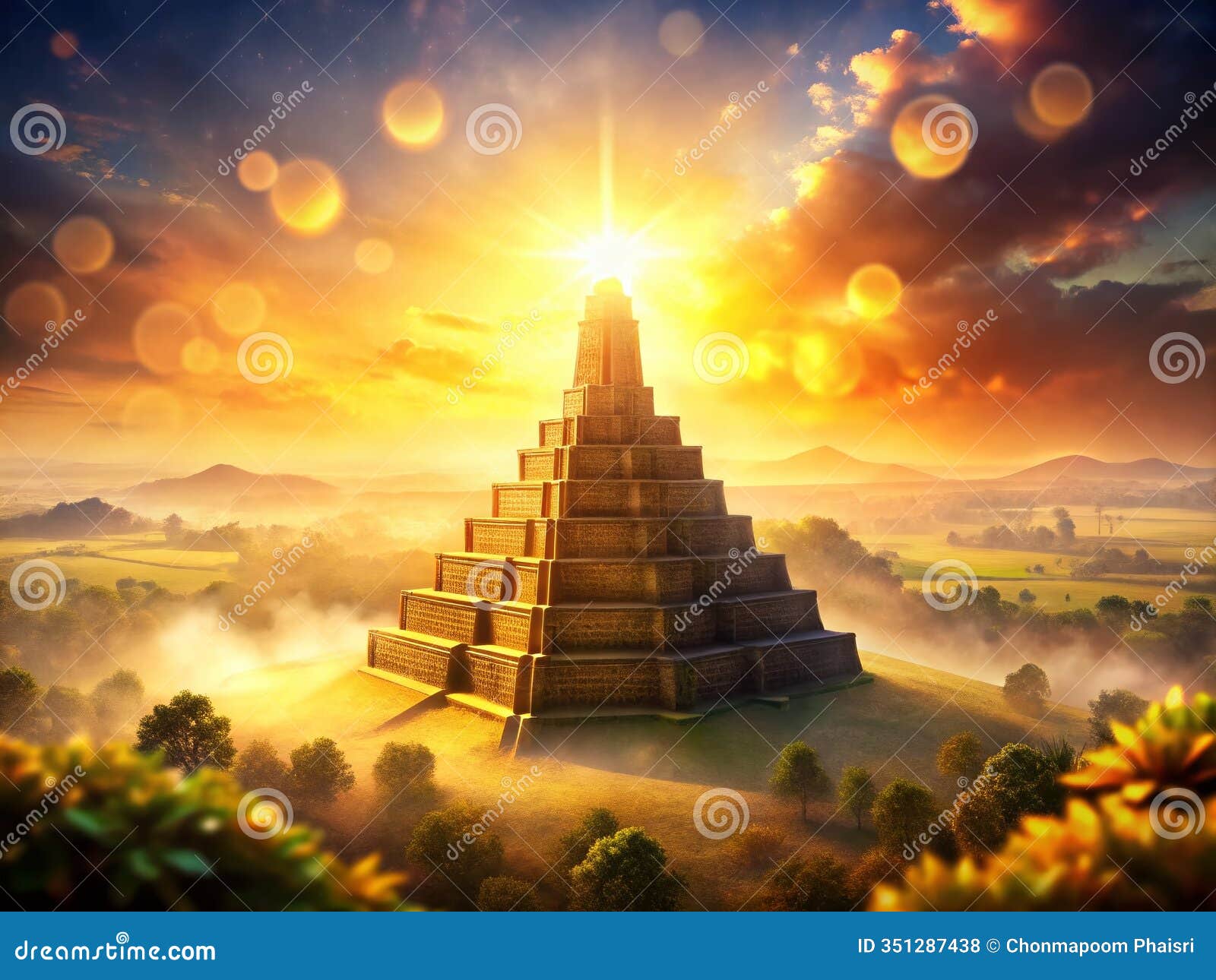 unraveling the enigma of the tower of babylon a photographic exploration of an ancient wonder through artistic bokeh