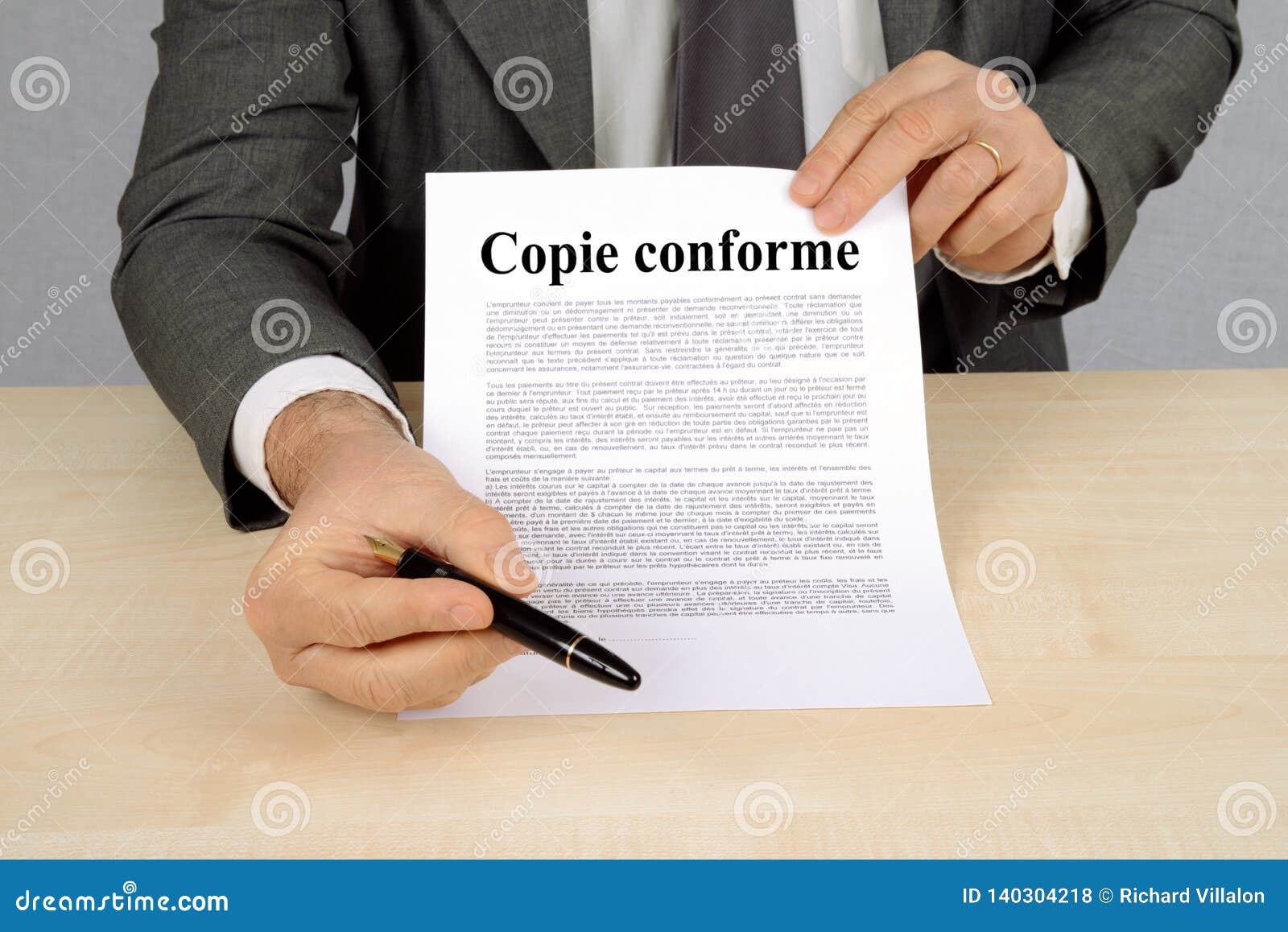 Certified Copy Written in French Stock Illustration Illustration of