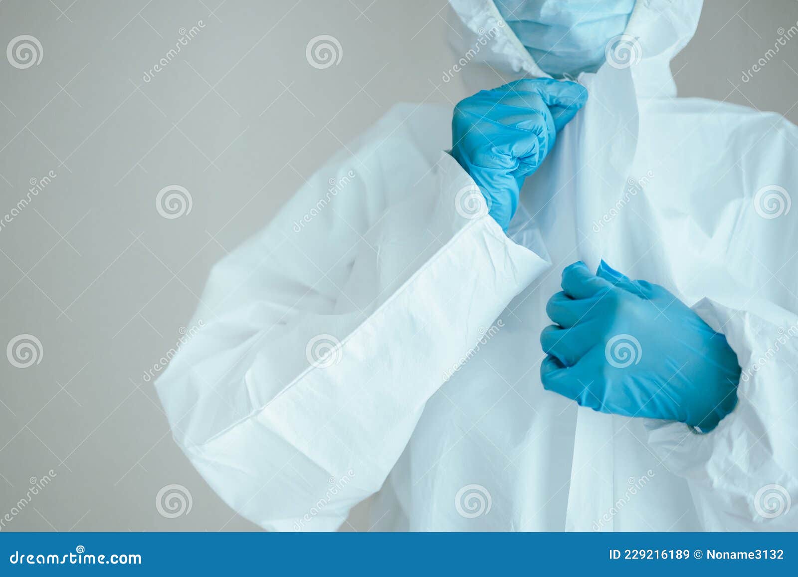 Medical staff in PPE suit. stock image. Image of care - 229216189