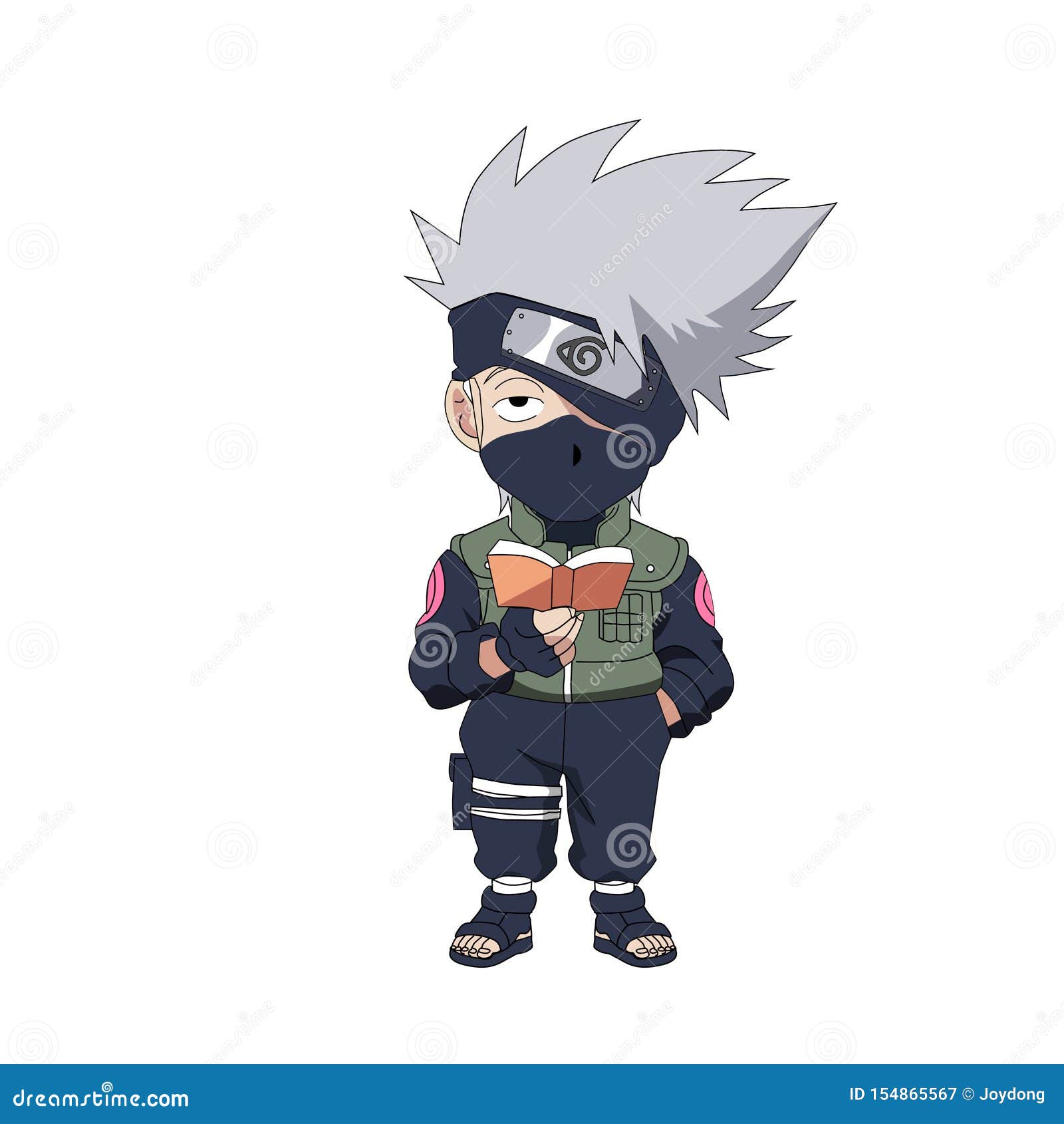 Desenho do Naruto pintado