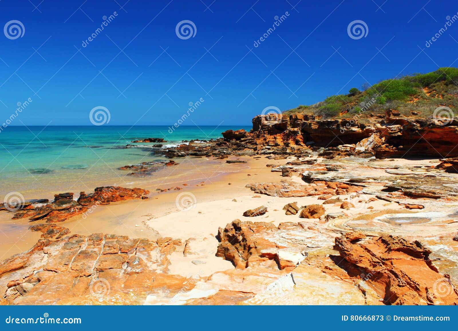 unspoiled beach near the wharf, broome, australia