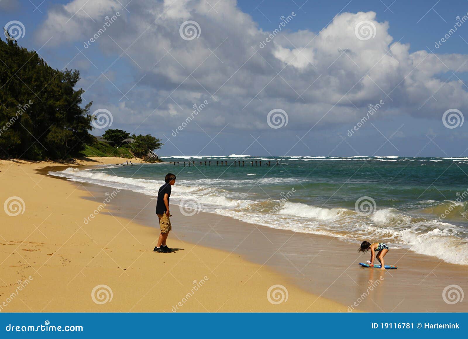 unspoiled north shore beach in oahu, hawaii