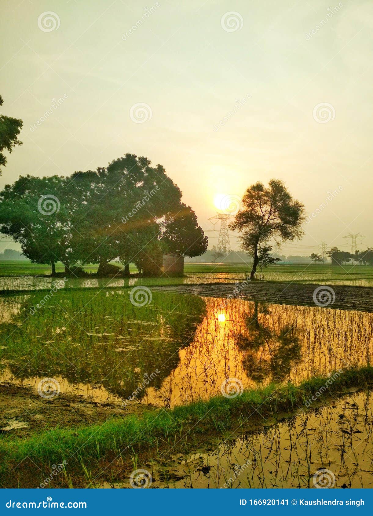 Unsurpassable Village Beautiful Morning Time Stock Image Image of