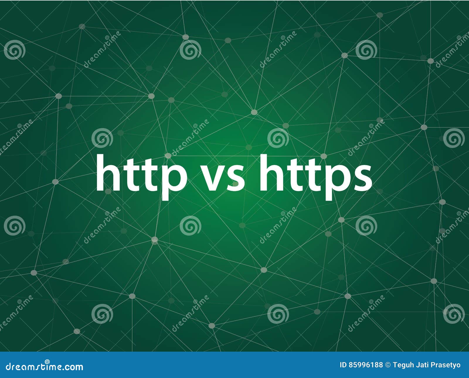 Unterschied Zwischen HTTP Gegen Https Konzept, In Dem HTTPS Die Sichere