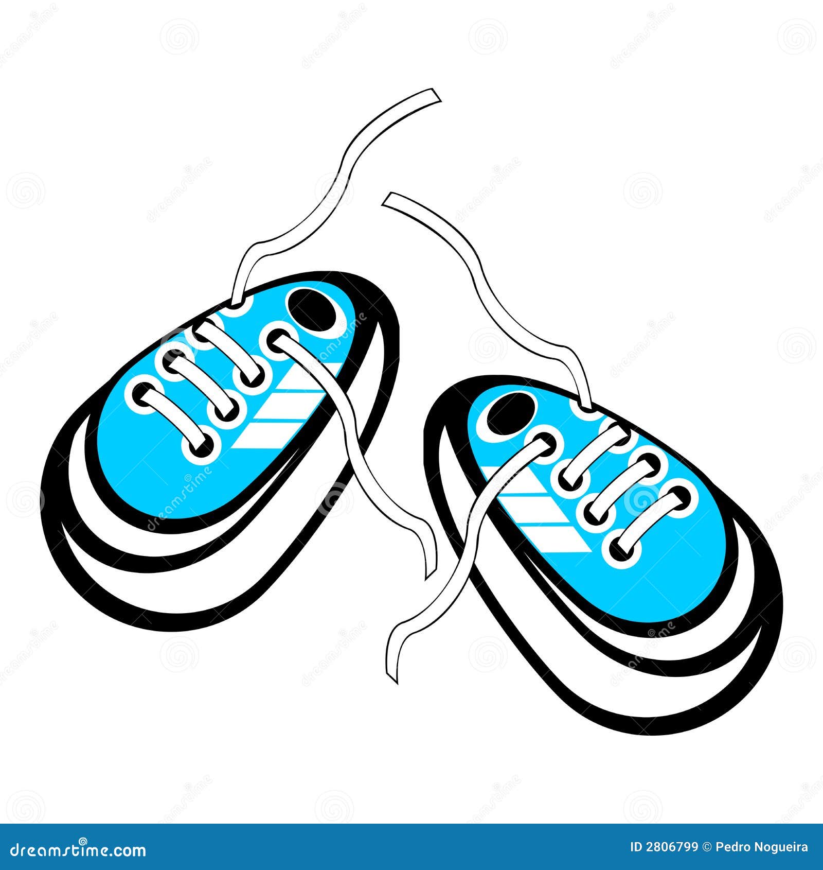 Untied sneakers stock vector. Illustration of vector, recreation 2806799
